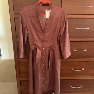 Belted Dress with Pockets